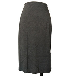 Vintage 90s Max Nugus Gray Pencil Skirt Size M L Office Siren Designer Soft
